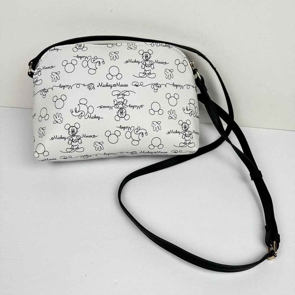 Disney Bioworld Mickey Mouse Graffiti Sketch Crossbody Bag Purse - Pristine!